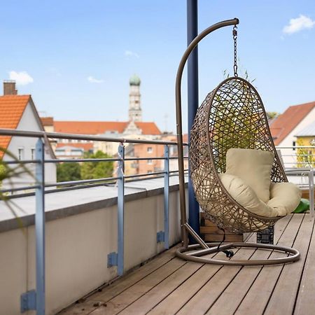 Arbio I Premium Penthouse Apartment Augsburg Exterior foto
