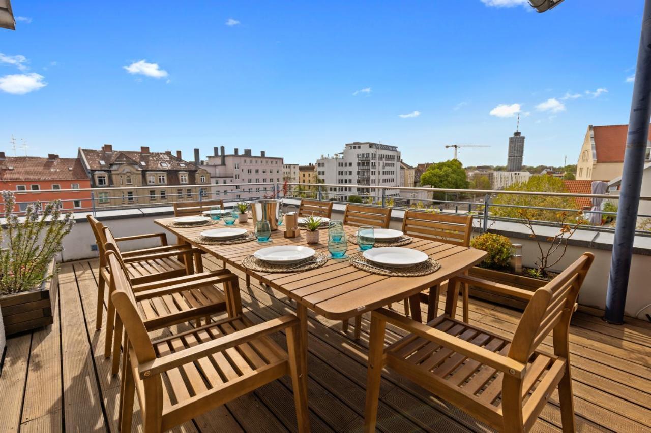 Arbio I Premium Penthouse Apartment Augsburg Exterior foto