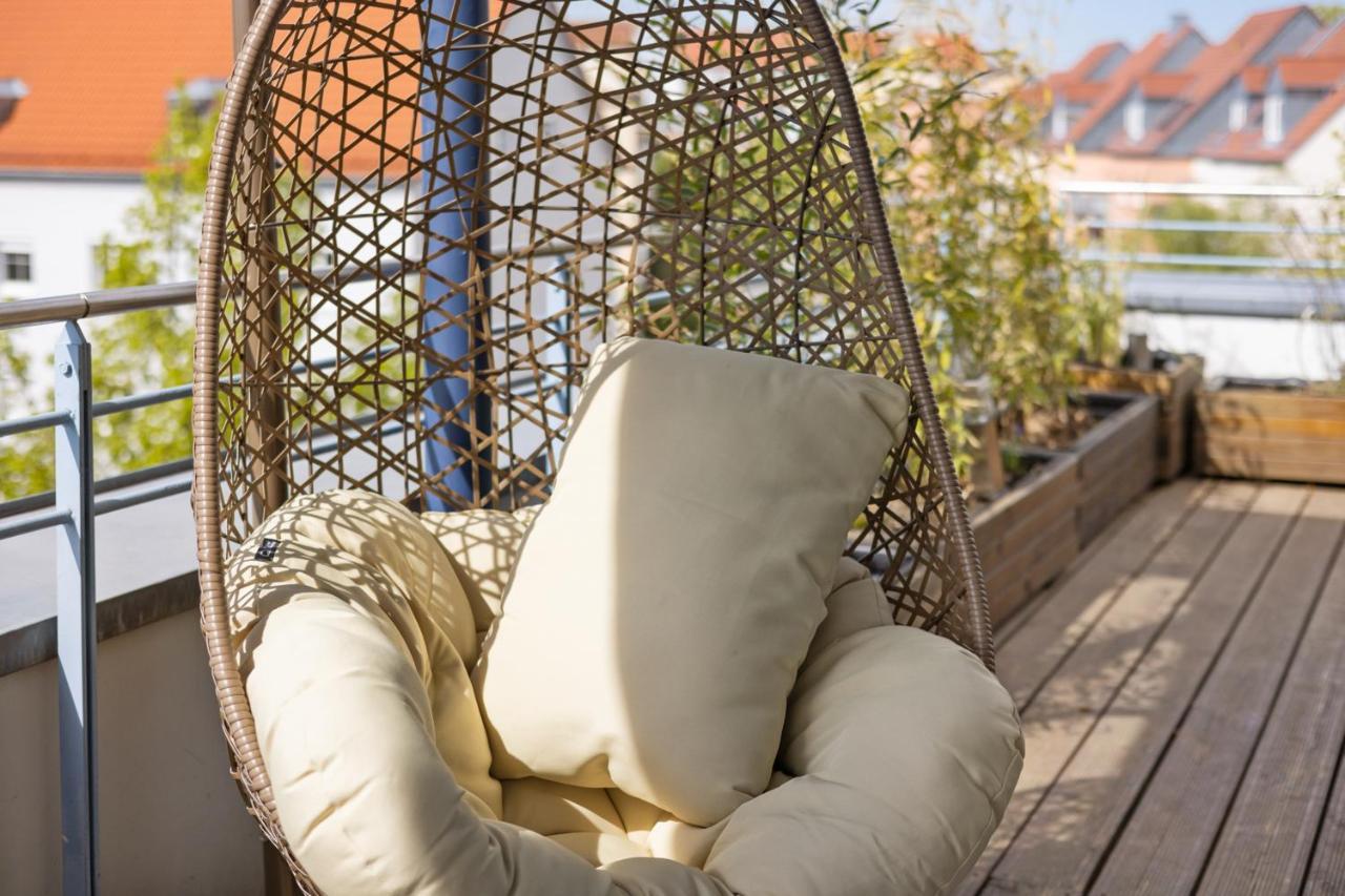 Arbio I Premium Penthouse Apartment Augsburg Exterior foto
