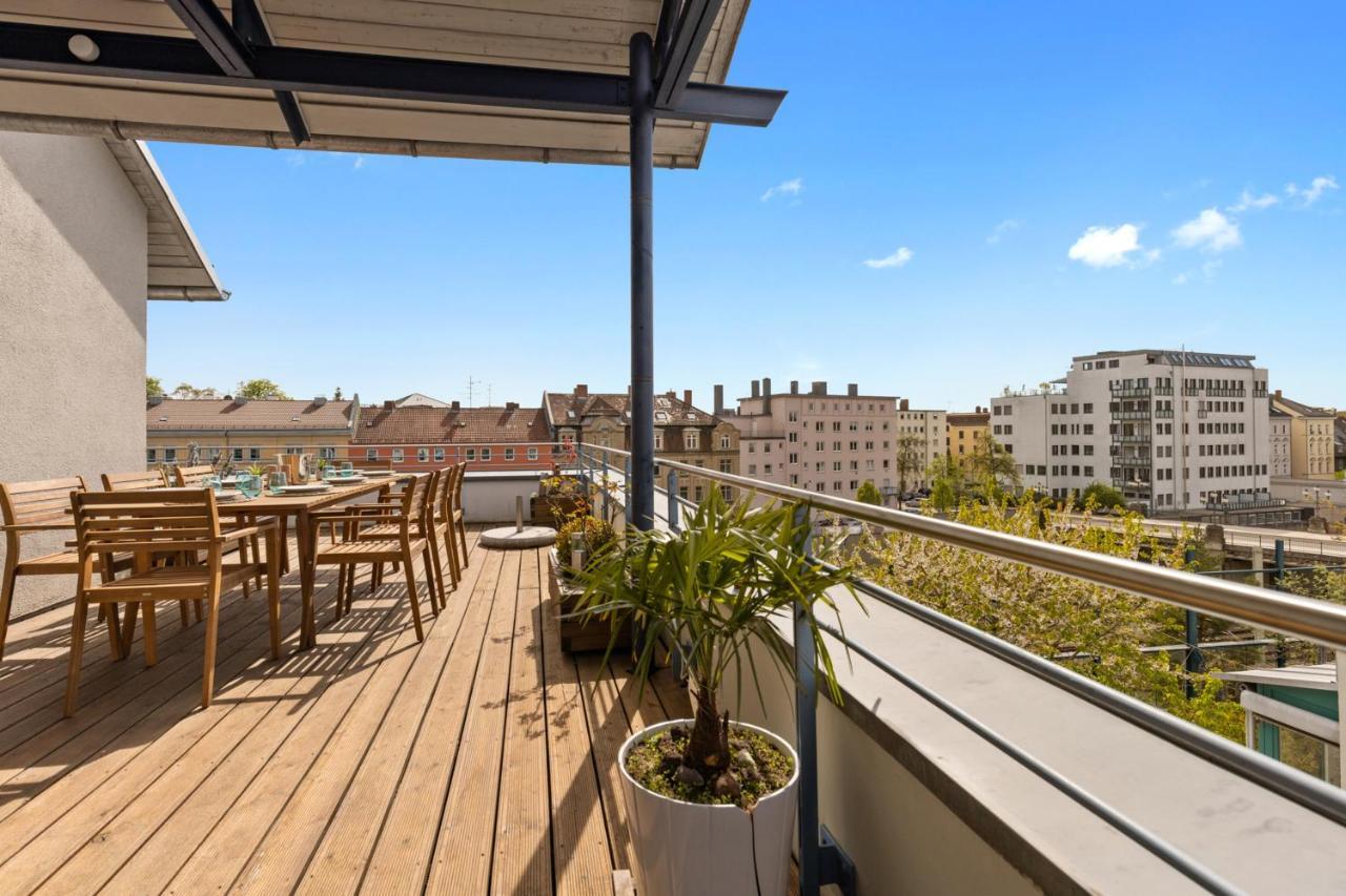 Arbio I Premium Penthouse Apartment Augsburg Exterior foto