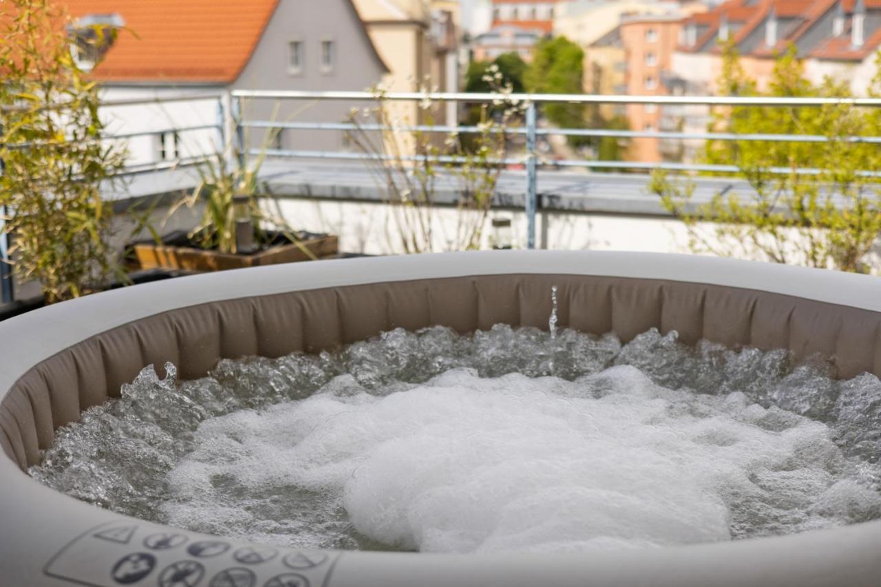 Arbio I Premium Penthouse Apartment Augsburg Exterior foto