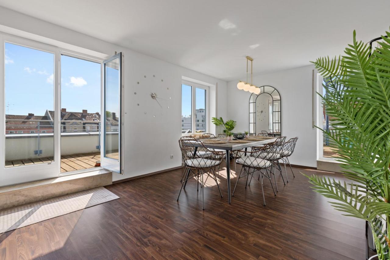 Arbio I Premium Penthouse Apartment Augsburg Exterior foto