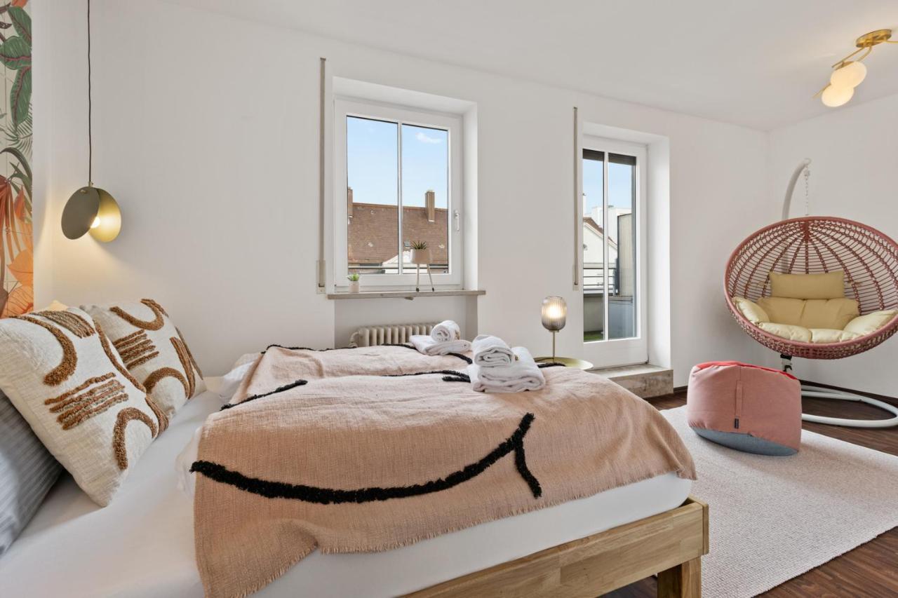 Arbio I Premium Penthouse Apartment Augsburg Exterior foto