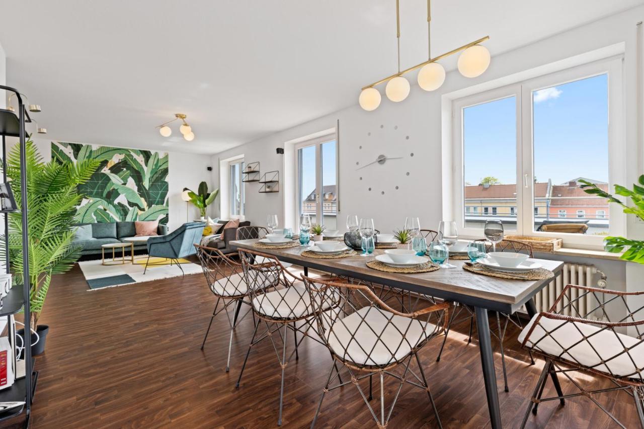 Arbio I Premium Penthouse Apartment Augsburg Exterior foto