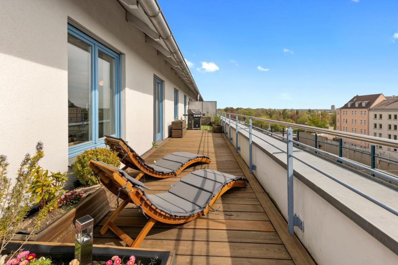 Arbio I Premium Penthouse Apartment Augsburg Exterior foto